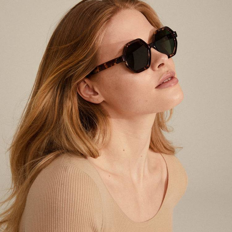 Pilgrim KIMANI Recycelte Sonnenbrille Schildpatt-Braun Günstiger Verkauf