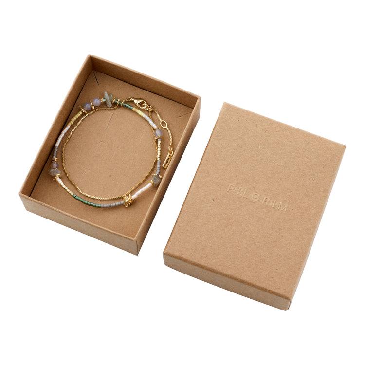 Pilgrim PIXIE Geschenkset, Armband 2-in-1-Set, vergoldet Rabatt
