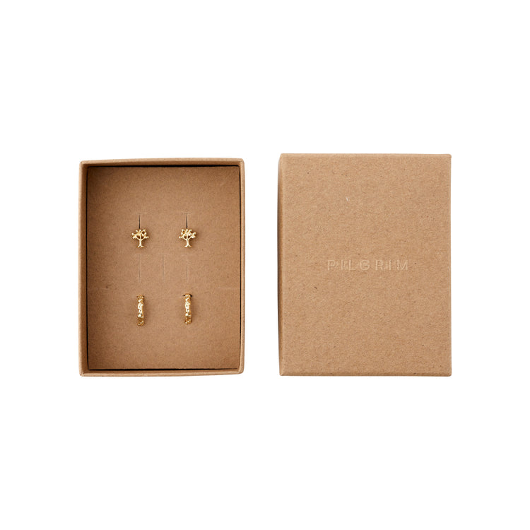 Pilgrim PIPER recyceltes Geschenkset, 2-in-1-Set, vergoldet Günstig kaufen