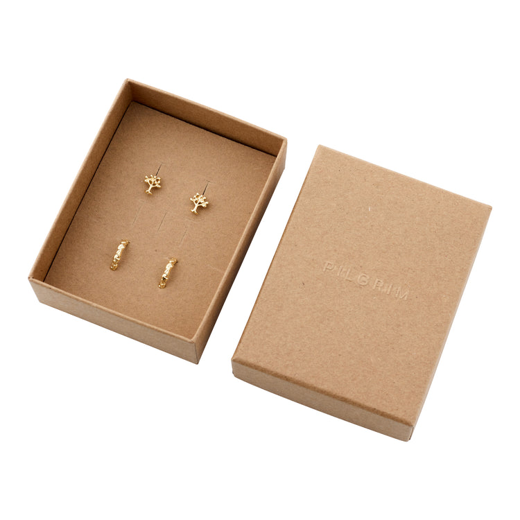 Pilgrim PIPER recyceltes Geschenkset, 2-in-1-Set, vergoldet Günstig kaufen
