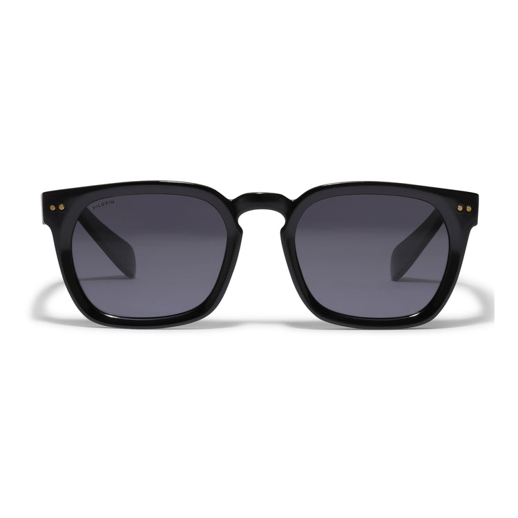 Pilgrim ELETTRA recycelte ikonische Retro-Sonnenbrille schwarz Nur noch ein Tag übrig