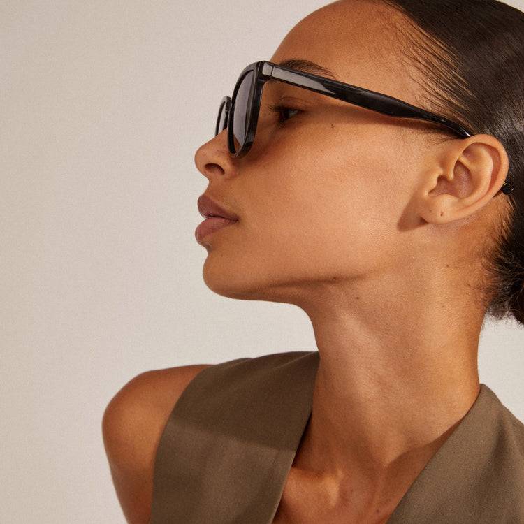 Pilgrim JAMILA recycelte Sonnenbrille schwarz Clearance-Verkauf