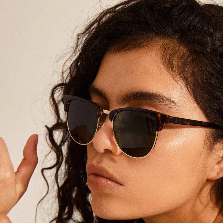 Pilgrim CHARLIE Sonnenbrille Schildpatt braun/Gold Im Verkauf