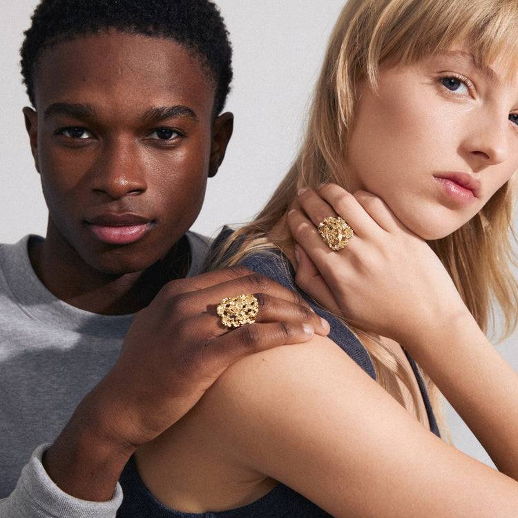 Pilgrim ACT recycelter Ring vergoldet Fabrik Onlineshop