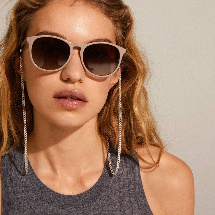 Pilgrim CAMILLA recycelte klassische Sonnenbrille hellbraun Cyber Monday