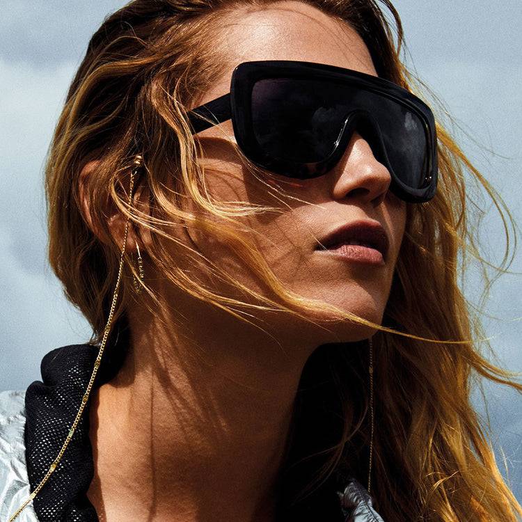 Pilgrim FIDELIA oversized Shield-Sonnenbrille, Schildpatt dunkel Top Angebot