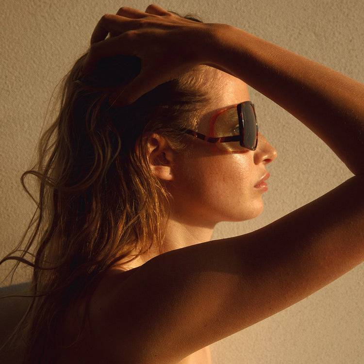 Pilgrim ELLEN oversized Retro-Sonnenbrille, Schildpatt Exklusive Angebote
