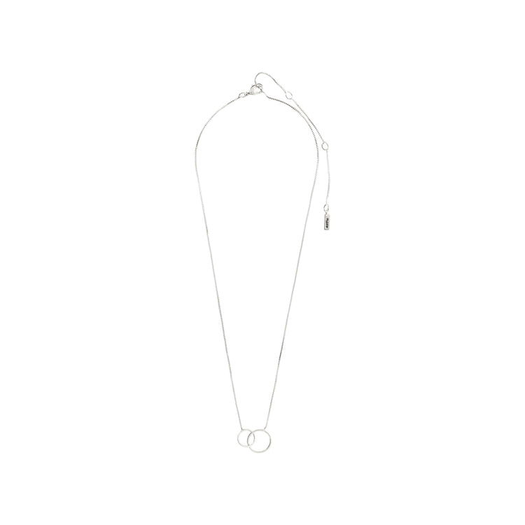 Pilgrim Viviane recyceltes Set, Halskette & Ohrstecker, versilbert Tägliche Deals