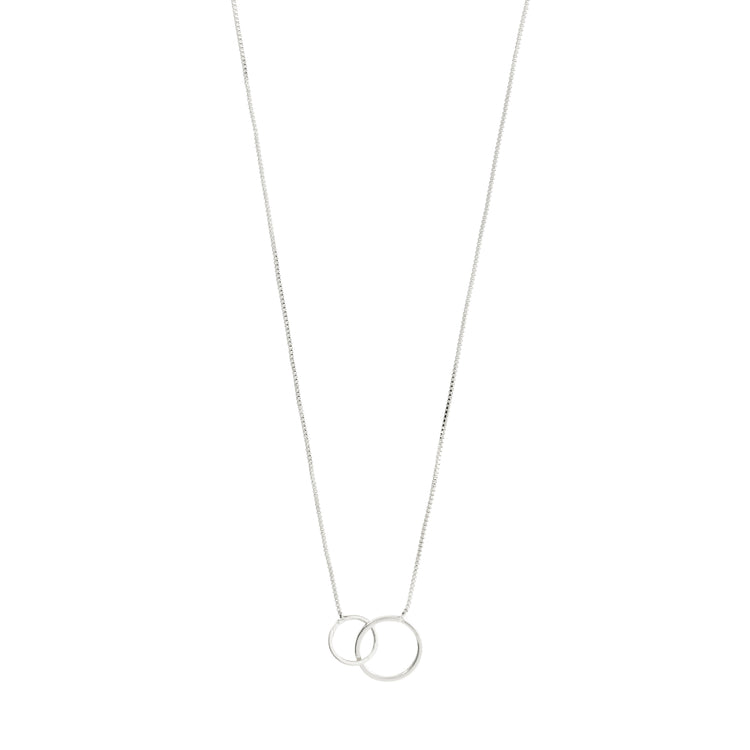 Pilgrim Viviane recyceltes Set, Halskette & Ohrstecker, versilbert Tägliche Deals