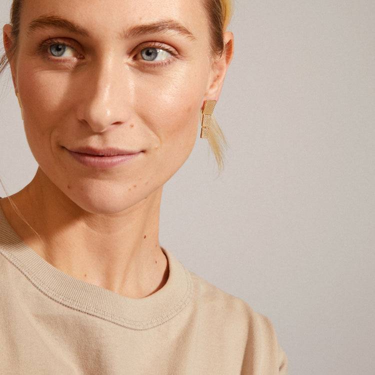 Pilgrim KLAUDIA recycelte Ohrringe vergoldet Riesige Ersparnisse