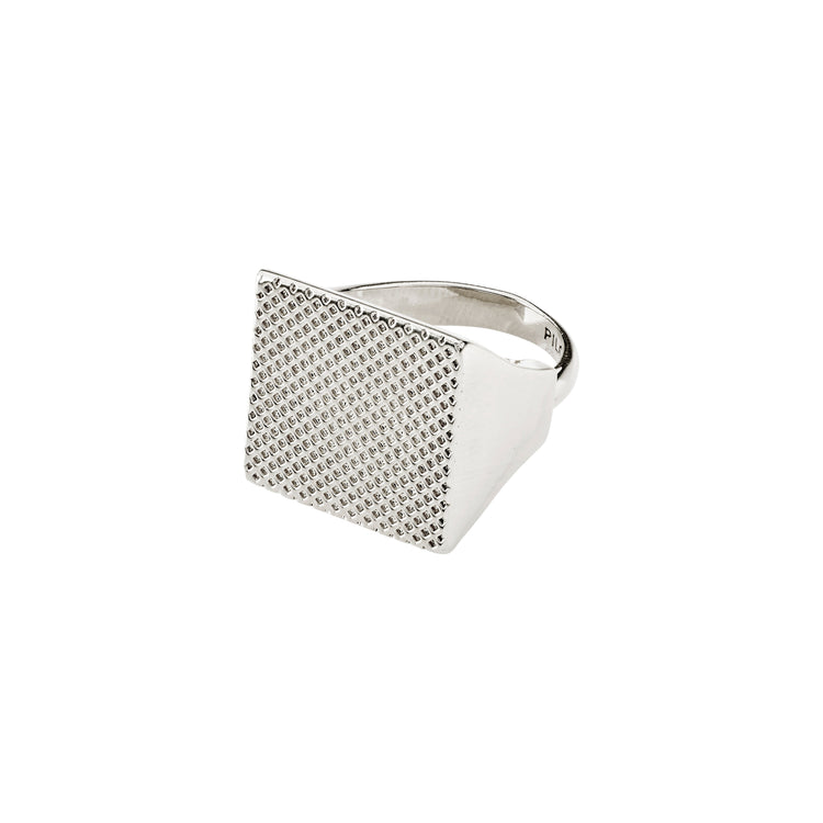 Pilgrim PULSE recycelter Siegelring versilbert Bis zu 50% Rabatt