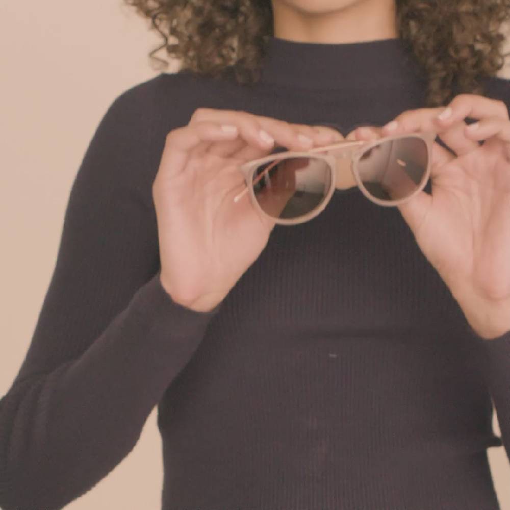 Pilgrim VANILLE Sonnenbrille hellgrau/Gold Fabrikpreis