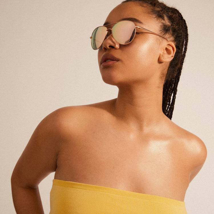 Pilgrim NANI pilot Sonnenbrille Rosa/Gold Rabatt