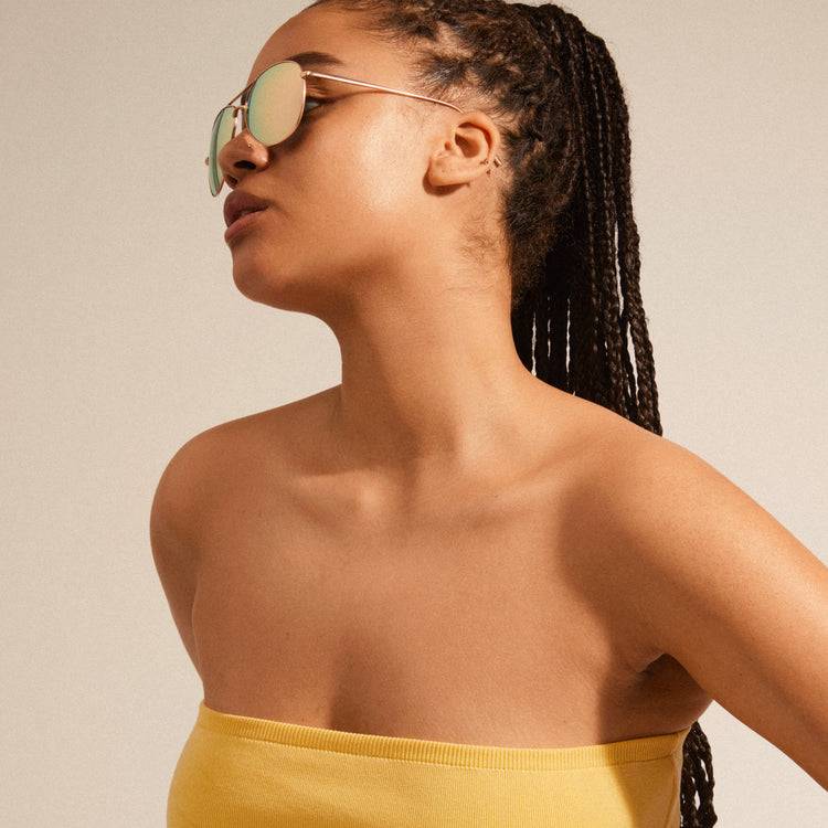 Pilgrim NANI pilot Sonnenbrille Rosa/Gold Rabatt