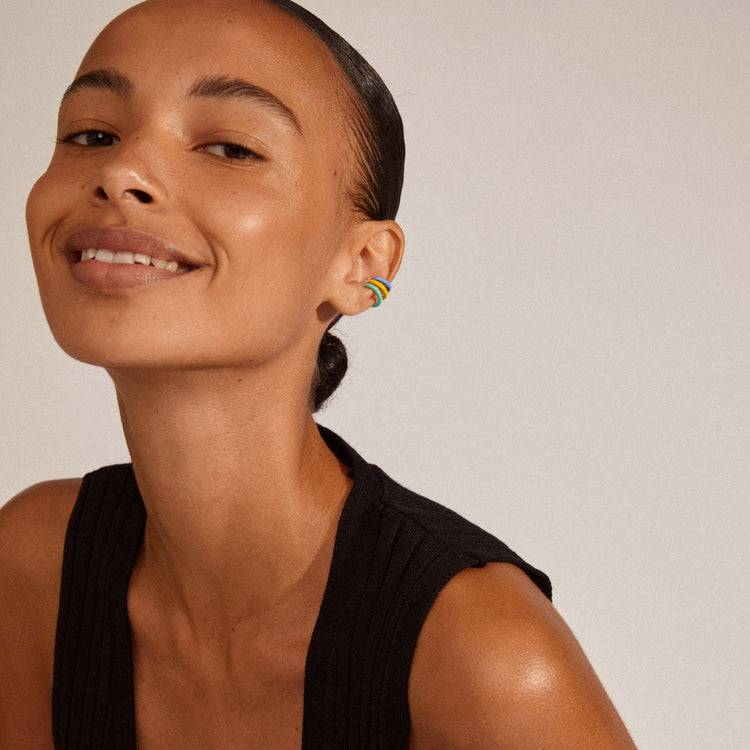 Pilgrim BROOKLYN recycelte Ohrclips, mehrfarbig, 3-in-1-Set Flash Sale