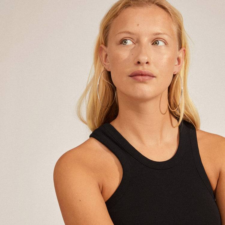 Pilgrim APRIL recycelte Maxi-Creolen, versilbert Online Outlet