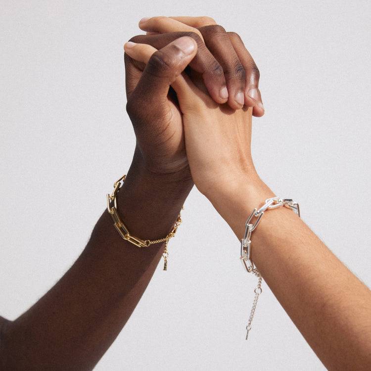 Pilgrim STAY recyceltes Armband versilbert Räumungsverkauf