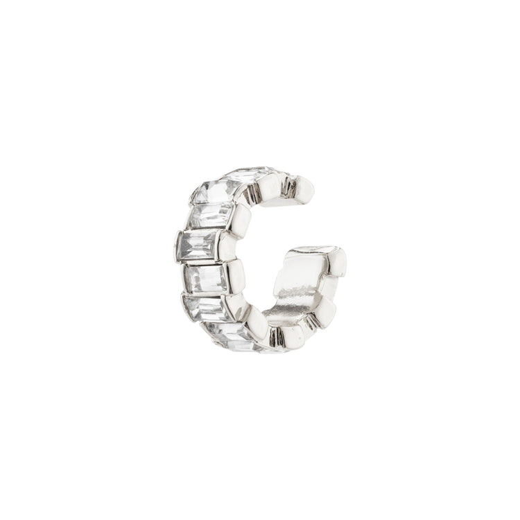 Pilgrim CREATE recycelter Ohrclip, versilbert Clearance-Verkauf