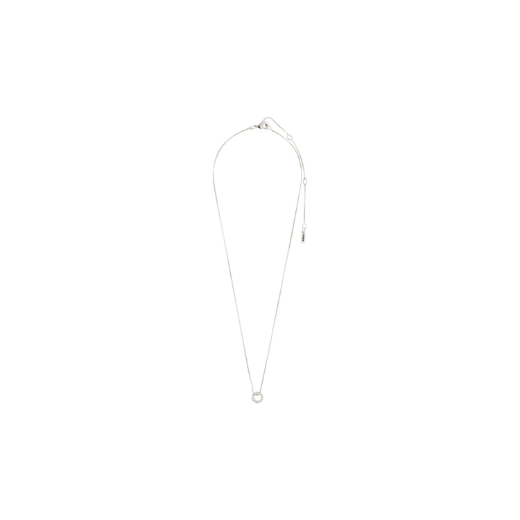 Pilgrim ROGUE recycelte Halo-Kristall-Halskette, versilbert Outlet