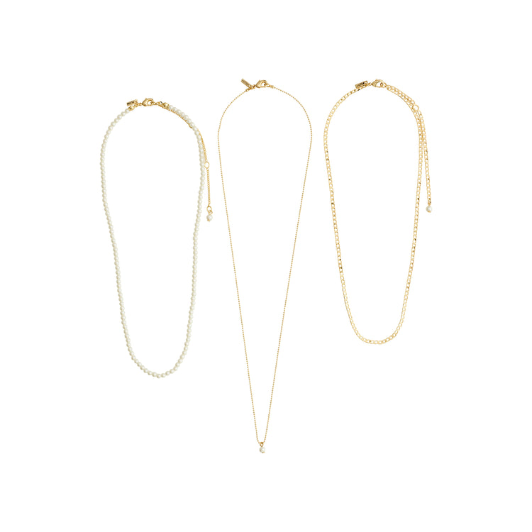 Pilgrim BAKER Halskette 3-in-1-Set, vergoldet Online Shopping