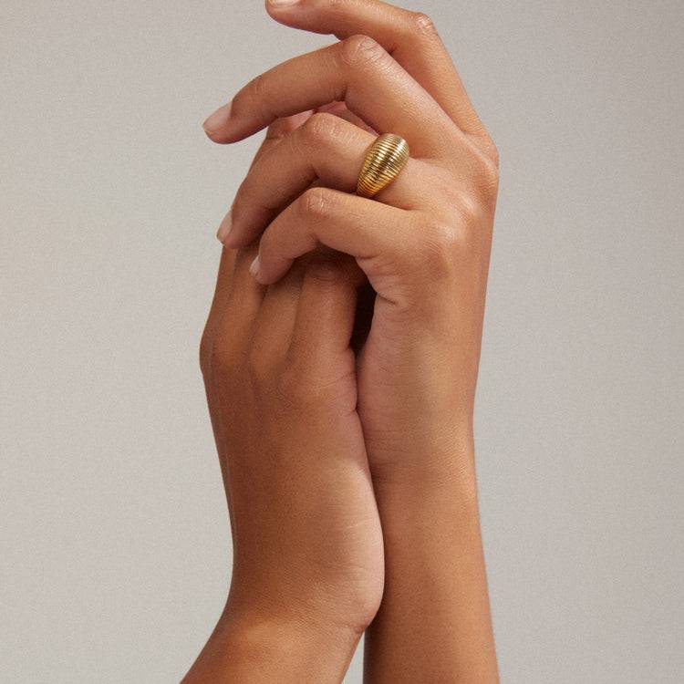 Pilgrim XENA recycelter Ring, vergoldet Zeitlich begrenztes Angebot