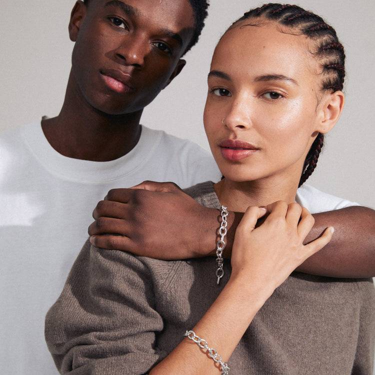 Pilgrim AMIRI recyceltes Armband versilbert Zeitlich begrenztes Angebot