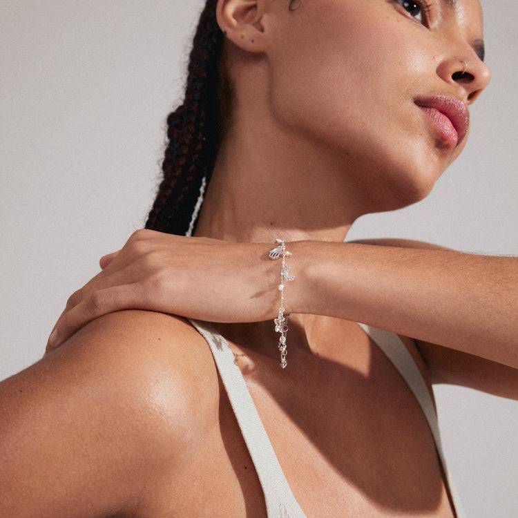 Pilgrim PRUCENCE recyceltes Armband versilbert Sonderangebote