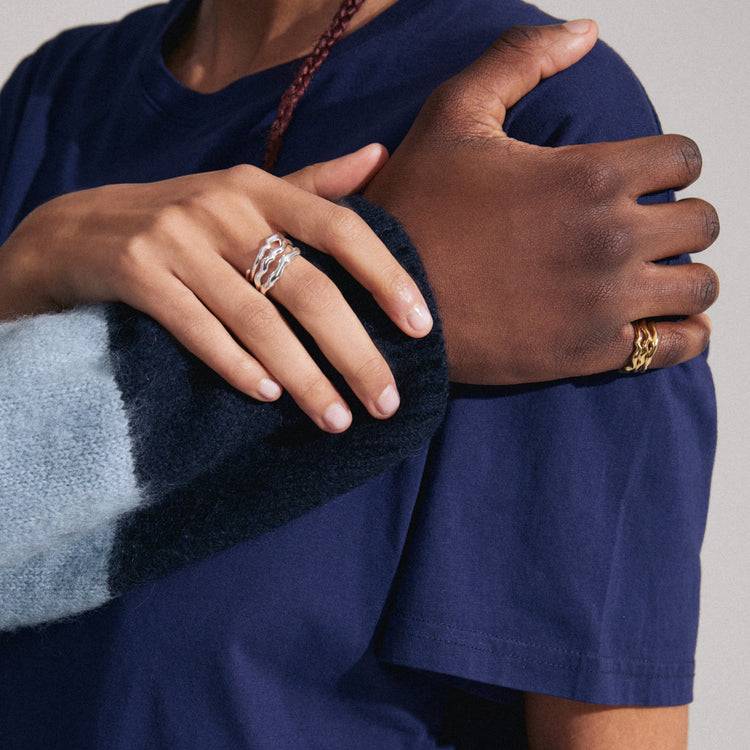 Pilgrim PENELOPE recycelter Ring versilbert Online