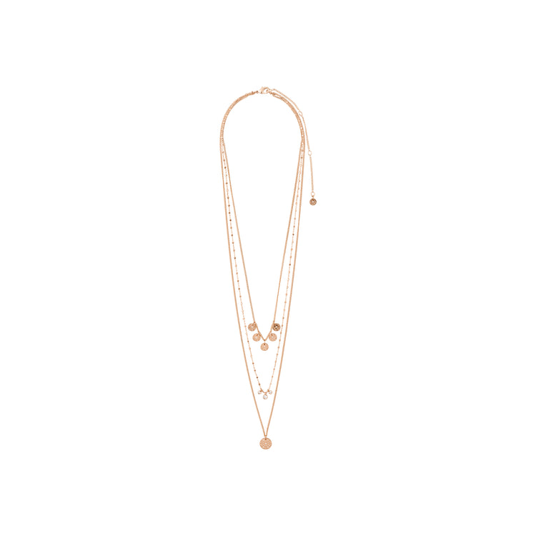 Pilgrim CAROL layered Halskette, 3 in einem mit roségold plattiert Osterangebot