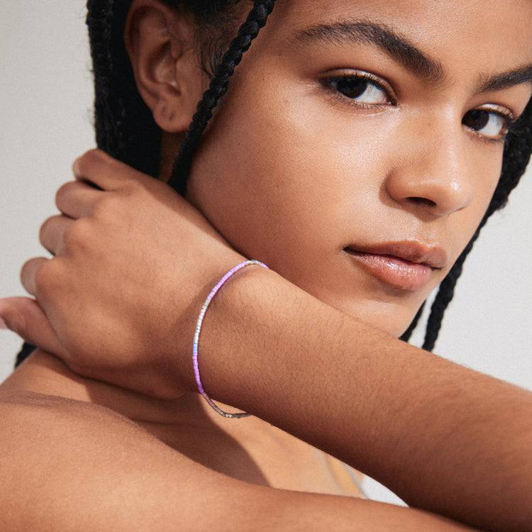 Pilgrim ALISON Armband, lila, versilbert Letzte 3 Tage