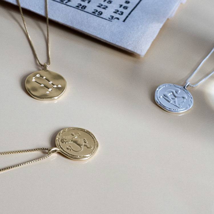 Pilgrim LÖWE recycelte Sternzeichen-Halskette, vergoldet Online