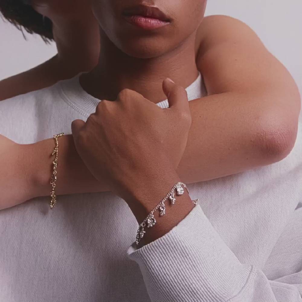 Pilgrim SEA recyceltes Armband, versilbert Sonderangebot