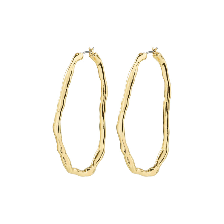 Pilgrim LIGHT recycelte Mega-Hoops vergoldet
