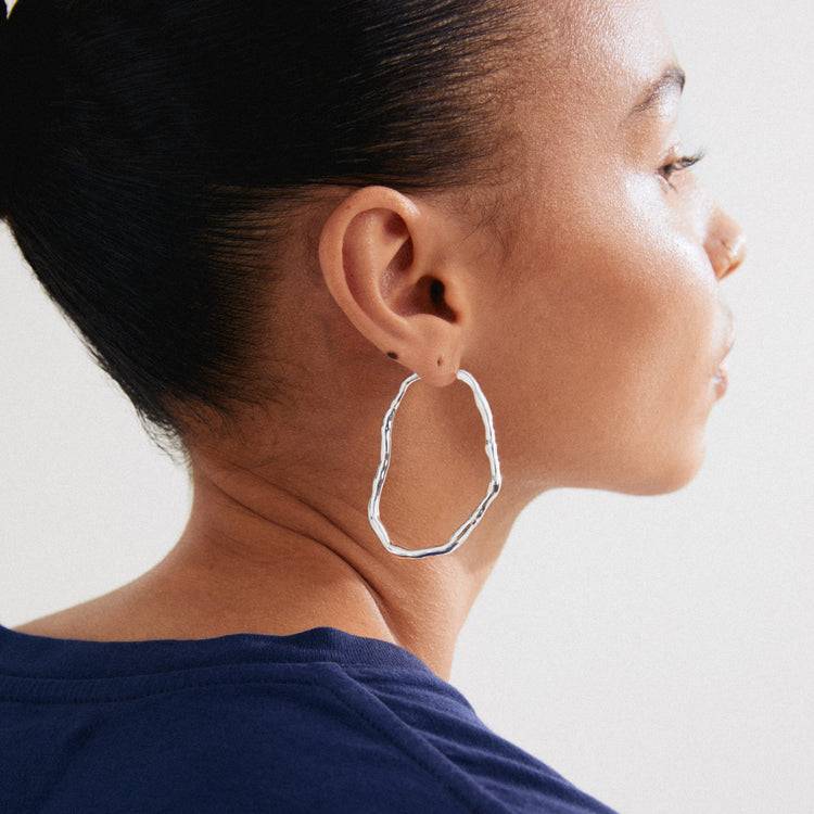 Pilgrim LIGHT recycelte Mega-Hoops versilbert Sonderangebote