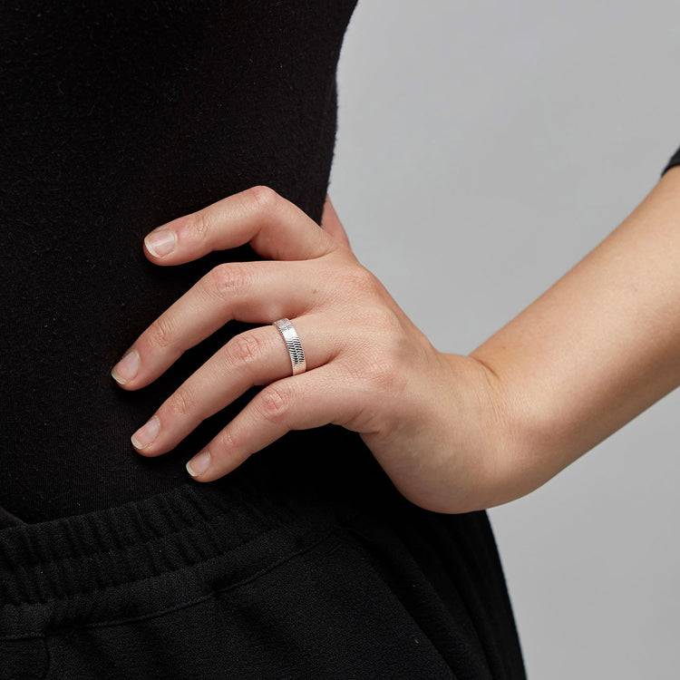 Pilgrim NOREEN recycelter Ring, versilbert Zeitbegrenzte Promotion