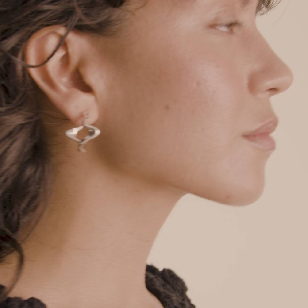 Pilgrim MOON recycelte Hoops versilbert Super Sparpreis