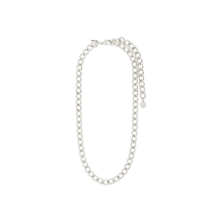Pilgrim CHARM recycelte Panzerhalskette versilbert Neueste Stile