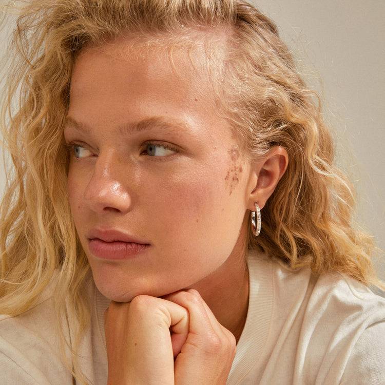 Pilgrim RUE recycelte Hoops versilbert Bis zu 60% Rabatt