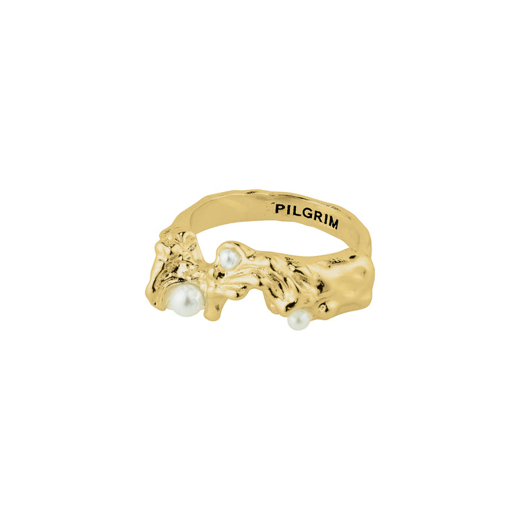 Pilgrim RAELYNN recycelter Ring vergoldet Top Angebot