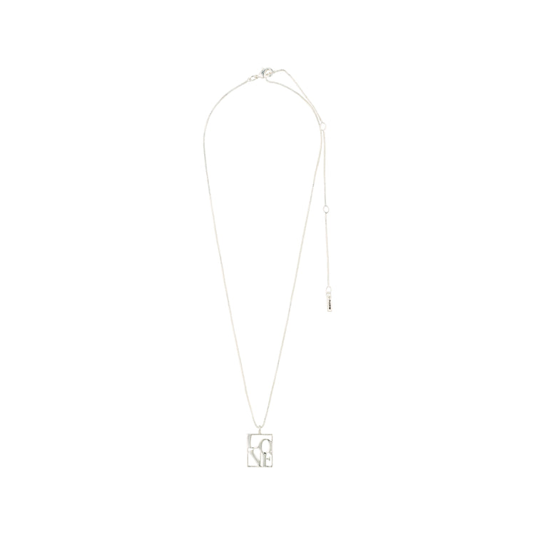 Pilgrim LOVE TAG, recycelte LOVE Halskette versilbert Neuheiten