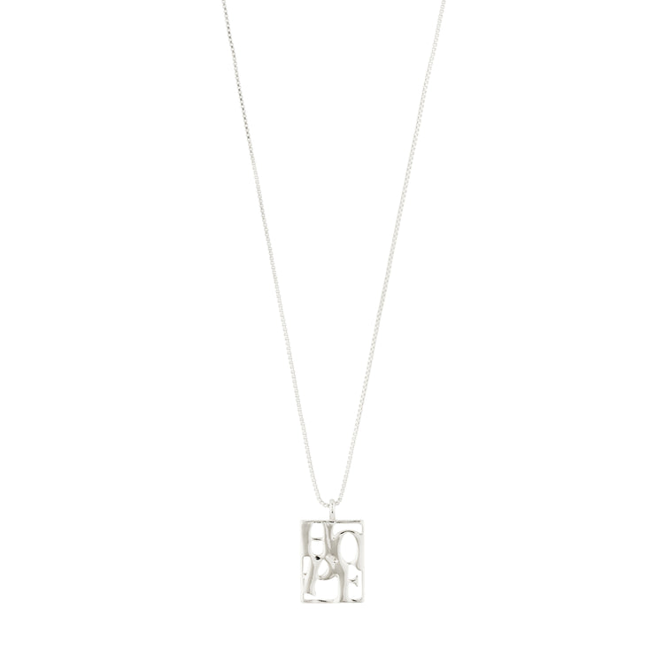 Pilgrim LOVE TAG, recycelte HOPE Halskette versilbert Saisonale Angebote