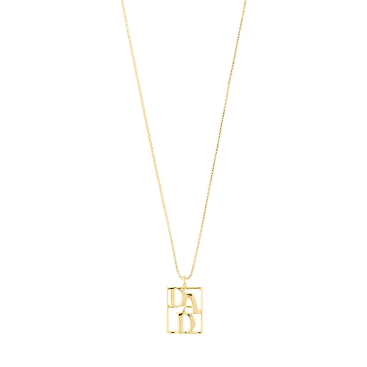 Pilgrim LOVE TAG, recycelte DAD Halskette vergoldet Super Sparpreis