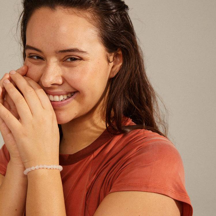 Pilgrim HEILSTEINE Armband mit Rosenquarz Kostenlose Rückgabe