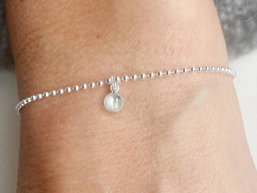 Renna Deluxe Armband mit STERN und Buchstaben-Anhänger Silber Heißer Verkauf