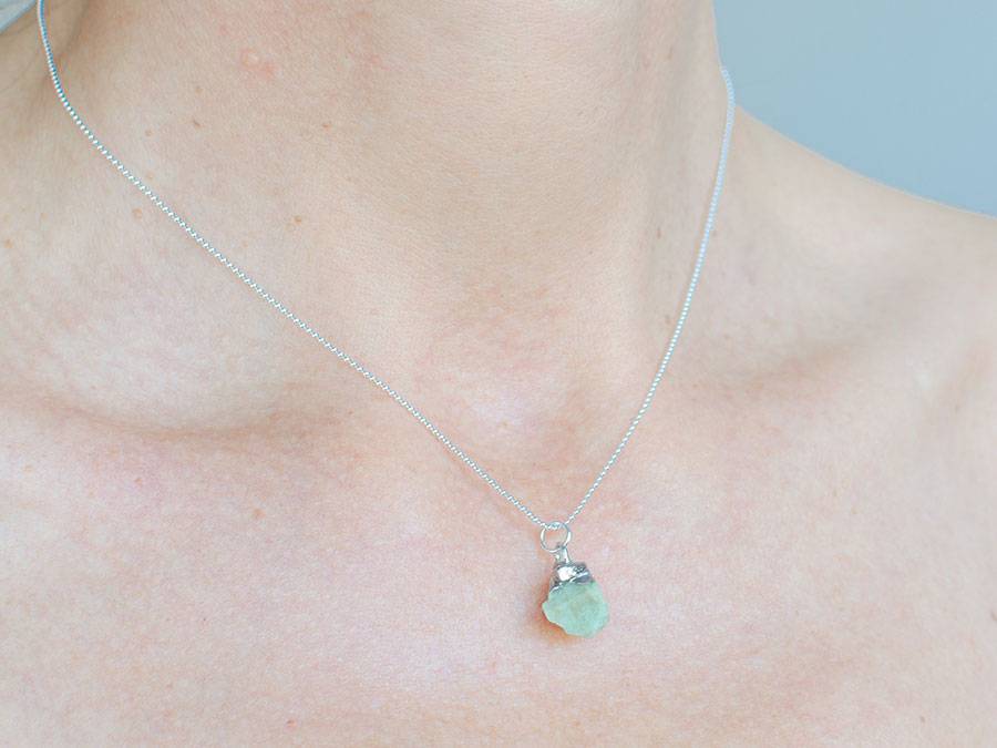 Renna Deluxe GEBURTSSTEIN Kette Silber Neueste Mode