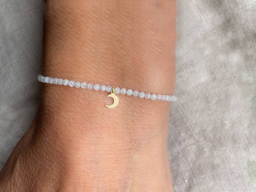 Renna Deluxe MOND Armband gold mit Mondstein Online Outlet