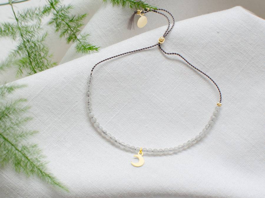 Renna Deluxe MOND Armband gold mit Mondstein Online Outlet