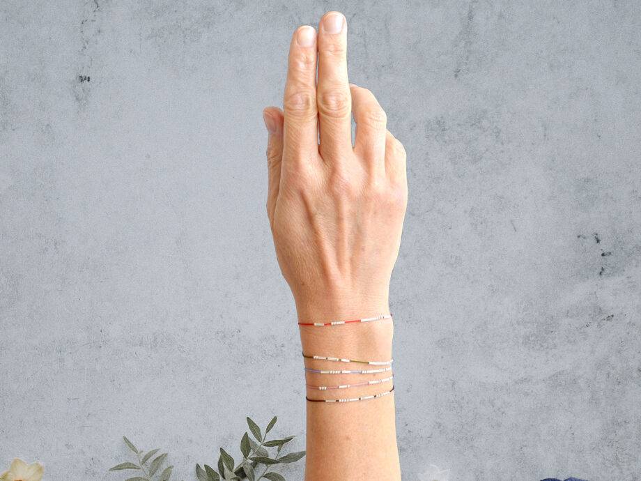 Renna Deluxe INDIVIDUELLES MORSE Code Armband Zeitlich begrenztes Angebot