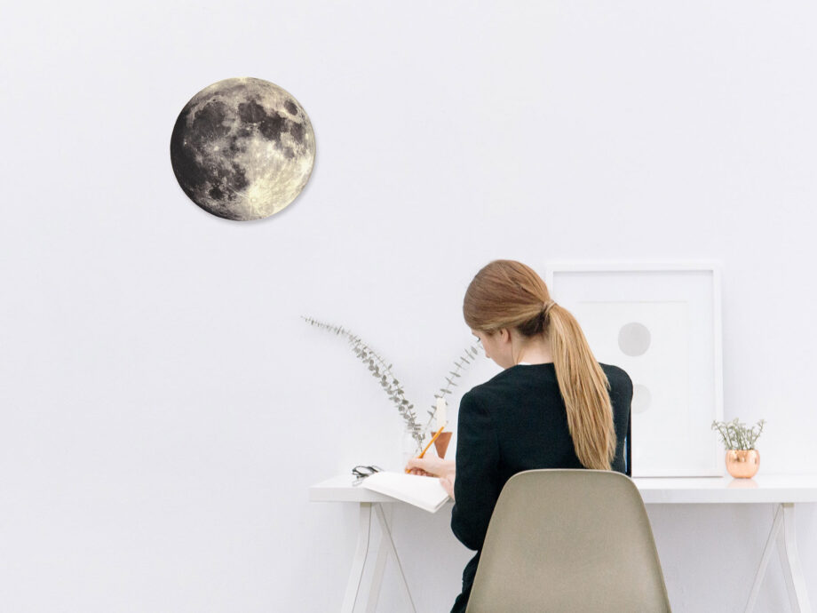 Renna Deluxe MOND Bild auf Holz Neuheiten