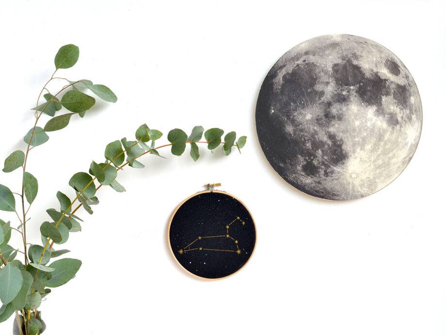 Renna Deluxe MOND Bild auf Holz Neuheiten